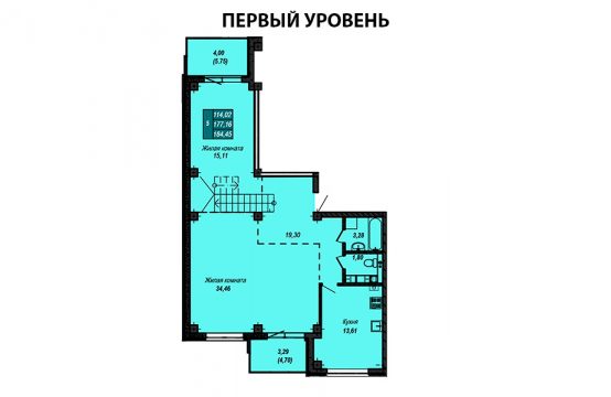 Квартира №17 (двухуровневая квартира)